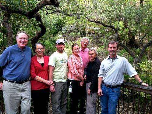 Left to right: Gary Citron, Mary Mcleod, Nathan Doxsey, Jessica Galloway, Richard Burns, Yvonne Hansen and Joe Bennett